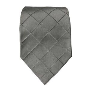 Ralph Lauren Purple Label Collection Gray Tie Handmade In England Square Print